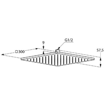 Верхний душ KLUDI A-QA 6442591-00