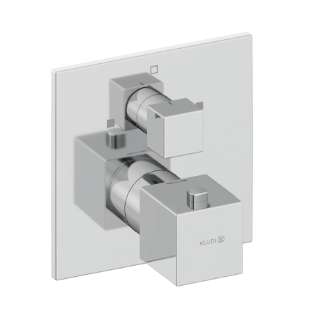 Термостат KLUDI DECUS 548100575 для ванны и душа встраиваемый на 2 потребителя внешняя часть