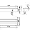 Держатель полотенца KLUDI VELA R 58989N0 полочка