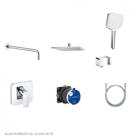 Комплект для душа KLUDI PURE&STYLE 406300575 7 в 1
