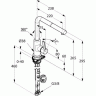 Смеситель KLUDI L-INE S 408518775 для кухни с выдвижным изливом