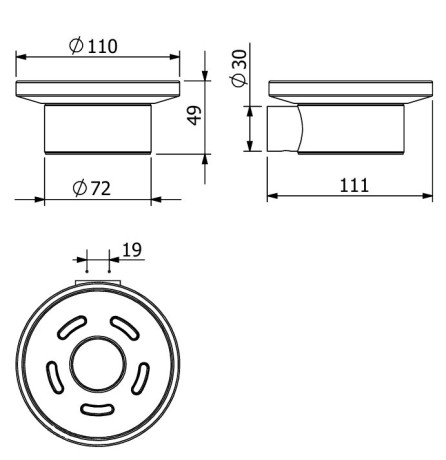 Мыльница KLUDI VELA R 5898505 подвесная