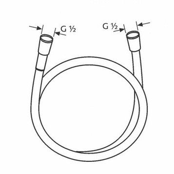 Душевой шланг KLUDI SUPARA 125 см 6107105-00