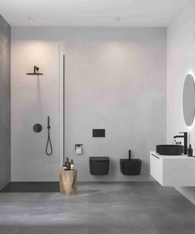 KLUDI NOVA FONTE Black, душевой комплект с термостатом для душа, арт. 208313915