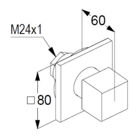 Переключатель потока воды KLUDI DECUS 548463975 на три потребителя
