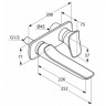 Смеситель KLUDI AMBIENTA 532450575 для раковины настенный встраиваемый внешняя часть