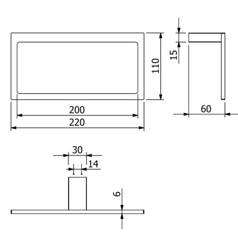 Держатель полотенца KLUDI VELA C 31978N2 кольцо