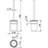 Туалетный ершик KLUDI VELA R 5897405 подвесной