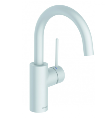 Смеситель KLUDI BOZZ WHITE 380285376 для раковины на одно отверстие высокий