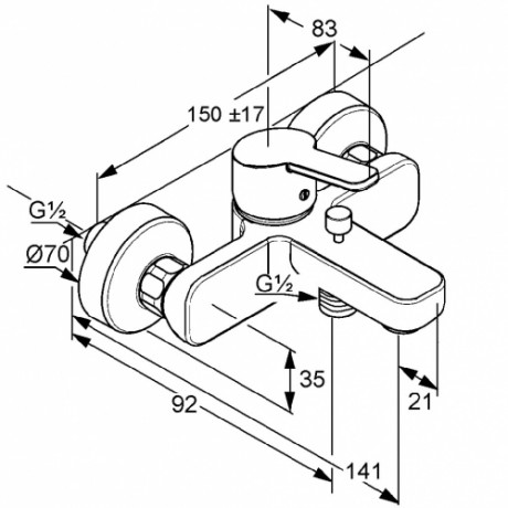 Смеситель KLUDI LOGO NEO 376810575