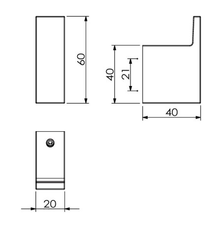 Крючок KLUDI VELA C 31984N0 подвесной