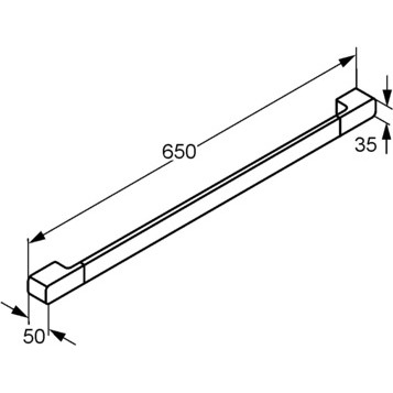 Держатель полотенца KLUDI E2 4998005 широкий