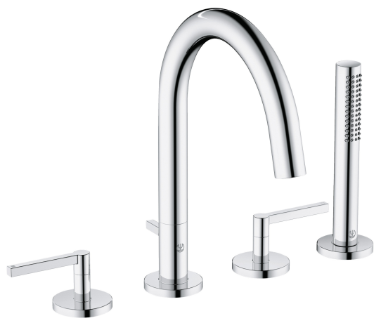 Смеситель KLUDI NOVA FONTE Puristic 204250515 для ванны на бортик