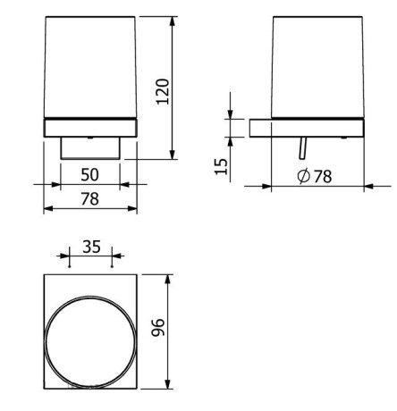 Дозатор KLUDI VELA C 31976N1 подвесной