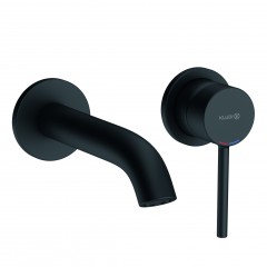 Смеситель KLUDI BOZZ BLACK 382443976 для раковины настенный встраиваемый внешняя часть