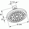 Верхний душ KLUDI A-QA 6651139-00