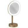 Зеркало косметическое KLUDI VELA R 58995N1F настольное с подсветкой 3х кратное увеличение