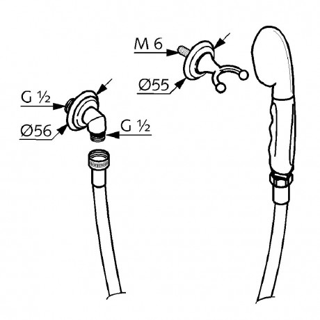 Душевой гарнитур KLUDI ADLON 2710505