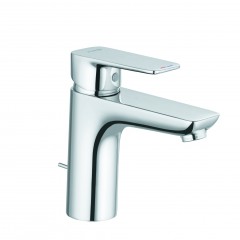 Смеситель KLUDI PURE&STYLE 402900575 для раковины на одно отверстие однорычажный с донным клапаном