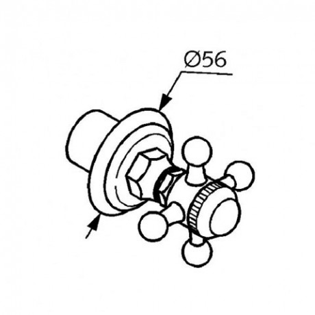 Вентиль KLUDI ADLON 51815052 настенный