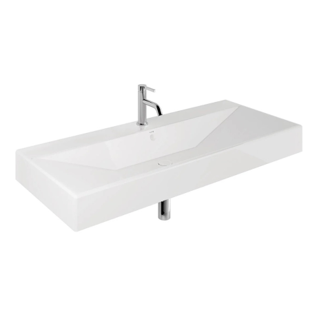 Раковина KLUDI RESA 59WW12143 подвесная с одним отверстием с переливом