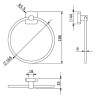 Держатель полотенца KLUDI VELA S 2597839 кольцо